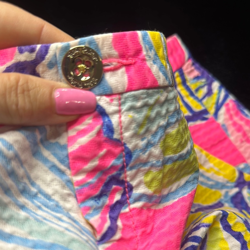 Lilly Pulitzer Pink and Yellow Shorts - Picture 4 of 8
